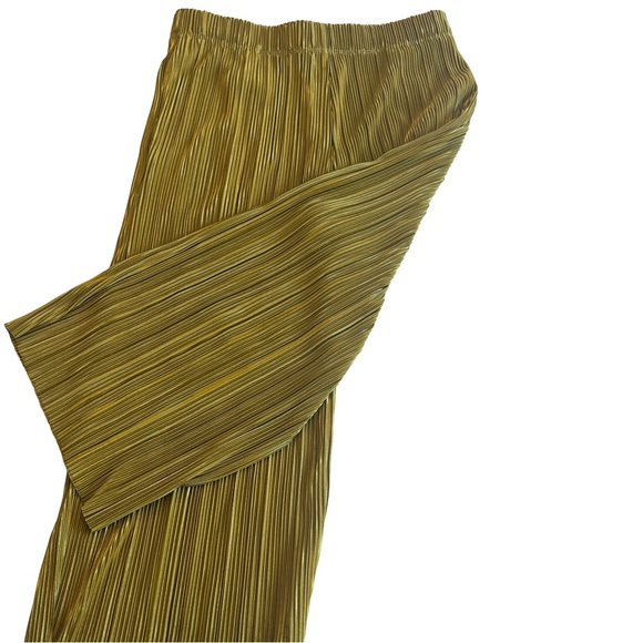 BB Dakota Gold Pleated Cropped Pants.    Size S - Picture 3 of 5